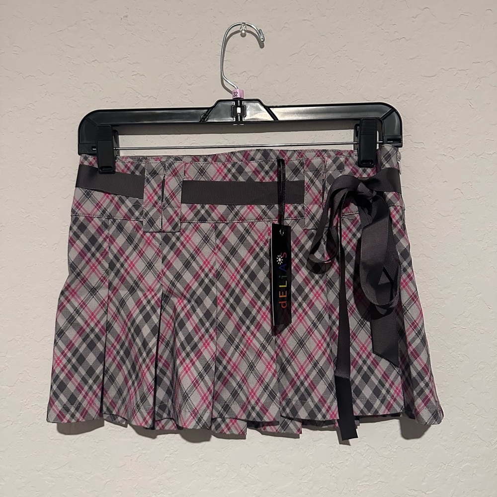 You’re Invited Pleated Mini Skirt by Delia*s (Dolls Kill)
